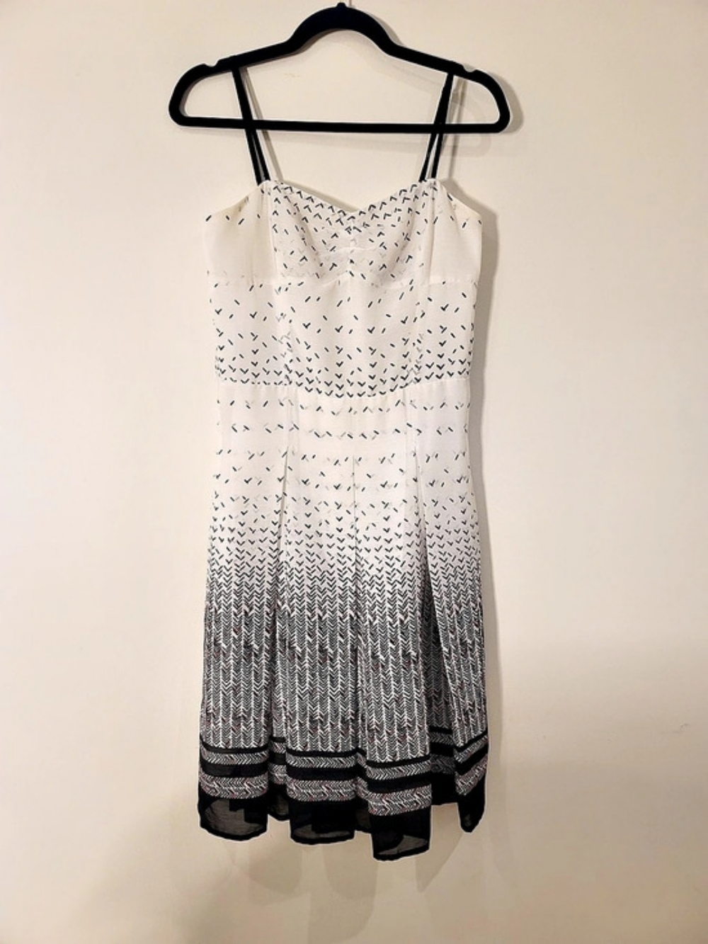 RARE 💎 Tara Jarmon Paris White Geometric Chiffon Midi Dress French Girl Bridal